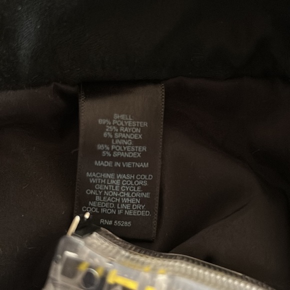 Express pencil skirt with peplum ruffle. Black. Excellent used condition. - Picture 8 of 9